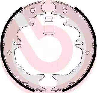 Brembo S 83 545 - Комплект тормозов, ручник, парковка autospares.lv