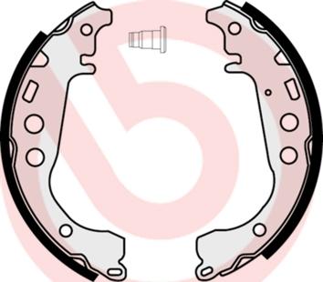 Brembo S 83 508 - Комплект тормозных колодок, барабанные autospares.lv