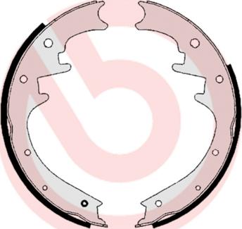 Brembo S 37 504 - Комплект тормозных колодок, барабанные autospares.lv