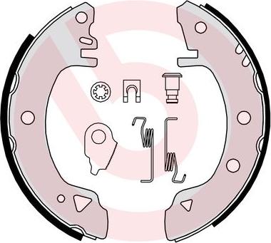 Brembo S 24 508 - Комплект тормозных колодок, барабанные autospares.lv