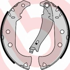 Brembo S 23 556 - Комплект тормозных колодок, барабанные autospares.lv