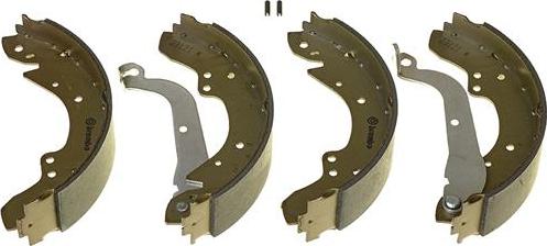 Brembo S 23 504 - Комплект тормозных колодок, барабанные autospares.lv