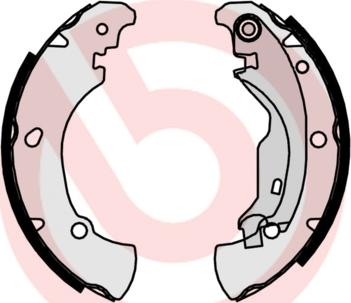 Brembo S 23 519 - Комплект тормозных колодок, барабанные autospares.lv