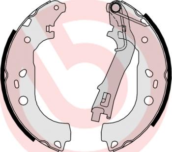 Brembo S 23 533 - Комплект тормозных колодок, барабанные autospares.lv