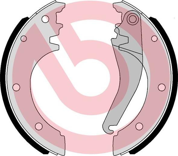 Brembo S A6 509 - Комплект тормозов, ручник, парковка autospares.lv