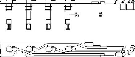 Bremi 968E100 - Комплект проводов зажигания autospares.lv