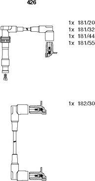 Bremi 426 - Комплект проводов зажигания autospares.lv