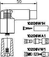 Bremi 10206VW1 - Вилка, распределитель зажигания autospares.lv