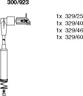 Bremi 300/923 - Комплект проводов зажигания autospares.lv