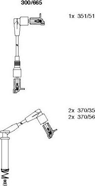 Bremi 300/665 - Комплект проводов зажигания autospares.lv