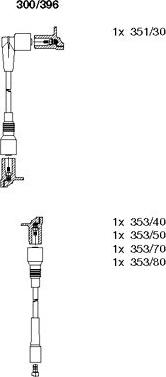 Bremi 300/396 - Комплект проводов зажигания autospares.lv