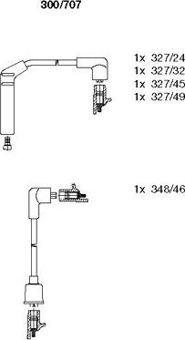 Bremi 300/707 - Комплект проводов зажигания autospares.lv