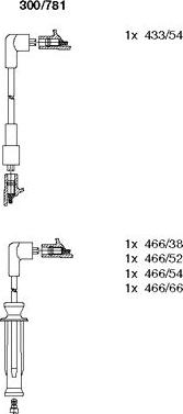 Bremi 300/781 - Комплект проводов зажигания autospares.lv