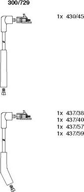 Bremi 300/729 - Комплект проводов зажигания autospares.lv