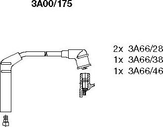 Bremi 3A00/175 - Комплект проводов зажигания autospares.lv