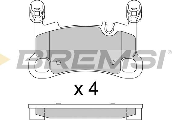 Bremsi BP3940 - Тормозные колодки, дисковые, комплект autospares.lv