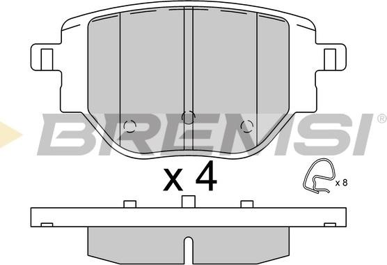 Bremsi BP3917 - Тормозные колодки, дисковые, комплект autospares.lv