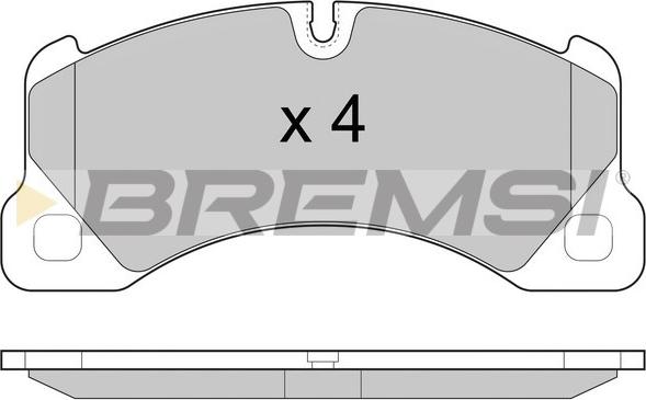 Bremsi BP3457 - Тормозные колодки, дисковые, комплект autospares.lv
