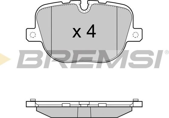 Bremsi BP3416 - Тормозные колодки, дисковые, комплект autospares.lv