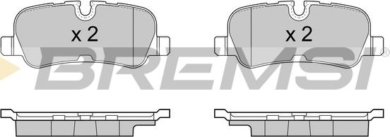 Bremsi BP3417 - Тормозные колодки, дисковые, комплект autospares.lv