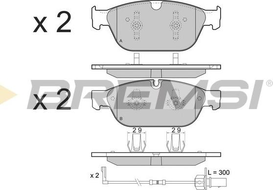 Bremsi BP3477 - Тормозные колодки, дисковые, комплект autospares.lv