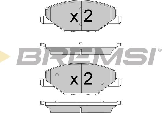 Bremsi BP3591 - Тормозные колодки, дисковые, комплект autospares.lv
