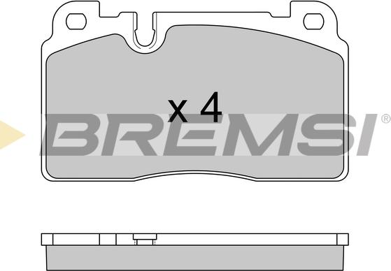 Bremsi BP3592 - Тормозные колодки, дисковые, комплект autospares.lv