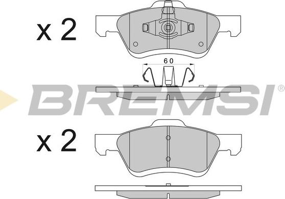 Bremsi BP3567 - Тормозные колодки, дисковые, комплект autospares.lv