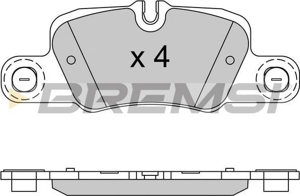 Bremsi BP3519 - Тормозные колодки, дисковые, комплект autospares.lv