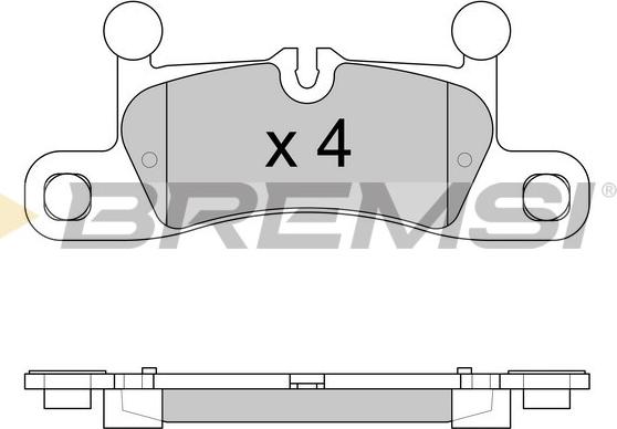Bremsi BP3585 - Тормозные колодки, дисковые, комплект autospares.lv