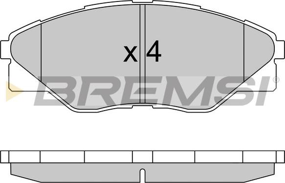 Bremsi BP3586 - Тормозные колодки, дисковые, комплект autospares.lv