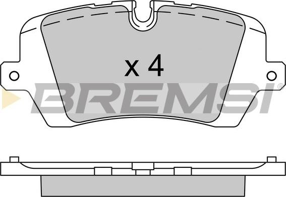 Bremsi BP3533 - Тормозные колодки, дисковые, комплект autospares.lv