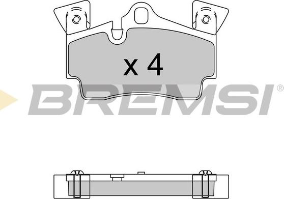 Bremsi BP3574 - Тормозные колодки, дисковые, комплект autospares.lv