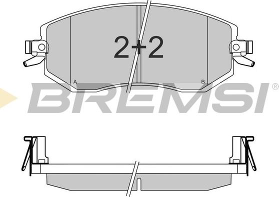 Bremsi BP3570 - Тормозные колодки, дисковые, комплект autospares.lv