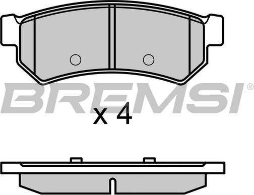 Bremsi BP3695 - Тормозные колодки, дисковые, комплект autospares.lv