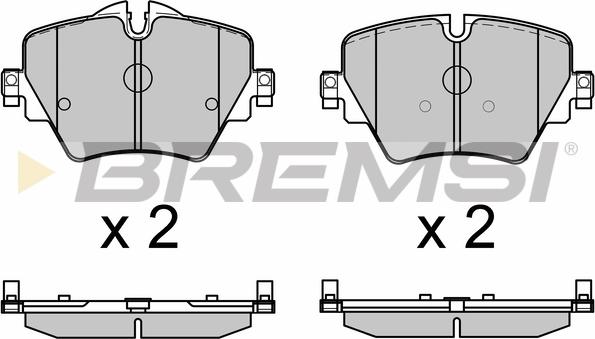 Bremsi BP3643 - Тормозные колодки, дисковые, комплект autospares.lv