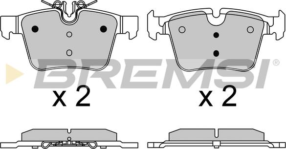 Bremsi BP3642 - Тормозные колодки, дисковые, комплект autospares.lv