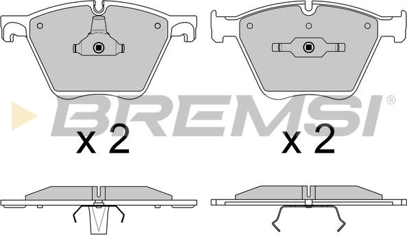 Bremsi BP3615 - Тормозные колодки, дисковые, комплект autospares.lv