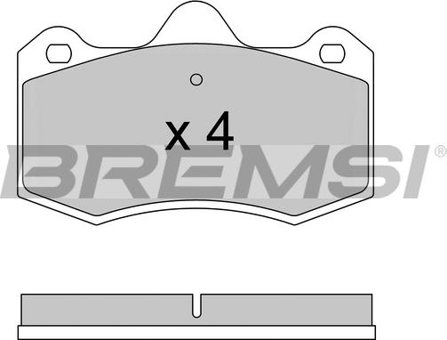 Bremsi BP3617 - Тормозные колодки, дисковые, комплект autospares.lv