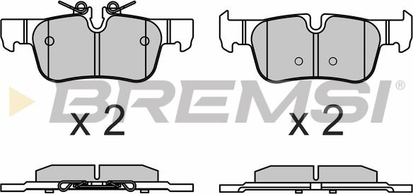 Bremsi BP3633 - Тормозные колодки, дисковые, комплект autospares.lv