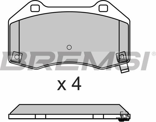 Bremsi BP3675 - Тормозные колодки, дисковые, комплект autospares.lv