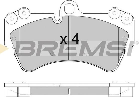 Bremsi BP3099 - Тормозные колодки, дисковые, комплект autospares.lv