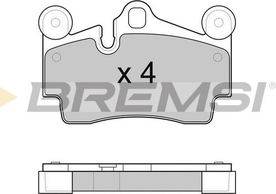 Bremsi BP3097 - Тормозные колодки, дисковые, комплект autospares.lv