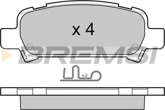 Bremsi BP3056 - Тормозные колодки, дисковые, комплект autospares.lv