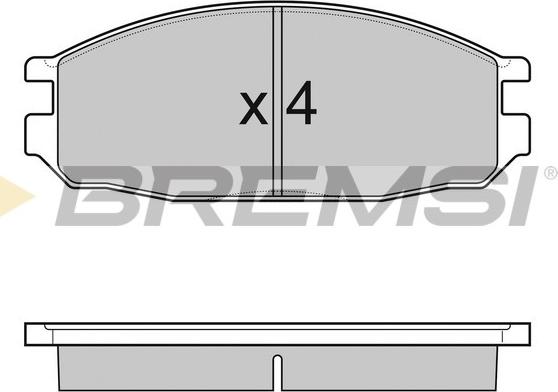 Bremsi BP3069 - Тормозные колодки, дисковые, комплект autospares.lv