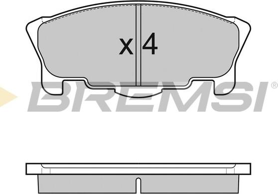 Bremsi BP3065 - Тормозные колодки, дисковые, комплект autospares.lv