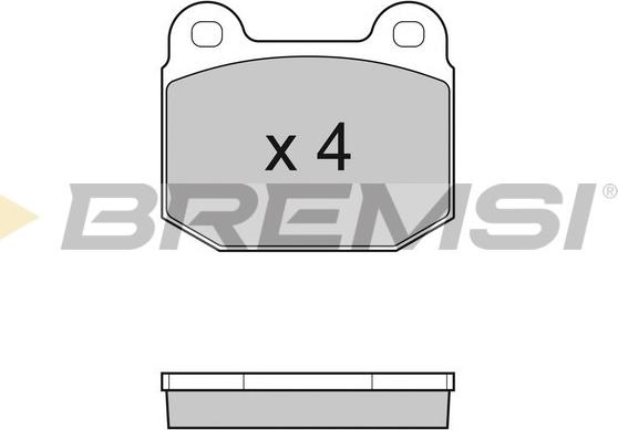 Bremsi BP3035 - Тормозные колодки, дисковые, комплект autospares.lv