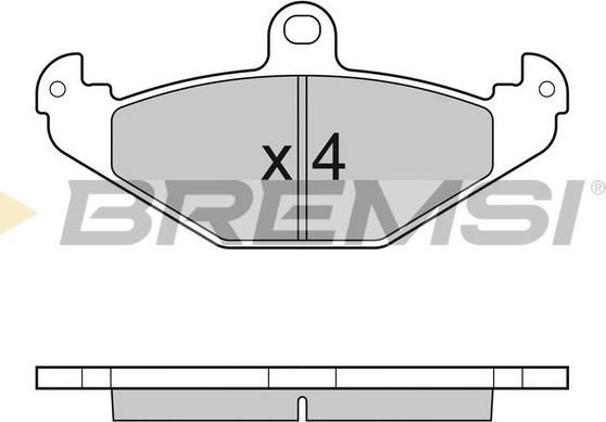 Bremsi BP3033 - Тормозные колодки, дисковые, комплект autospares.lv