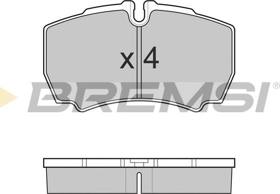 Bremsi BP3025 - Тормозные колодки, дисковые, комплект autospares.lv