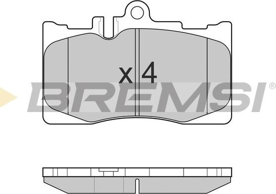 Bremsi BP3021 - Тормозные колодки, дисковые, комплект autospares.lv